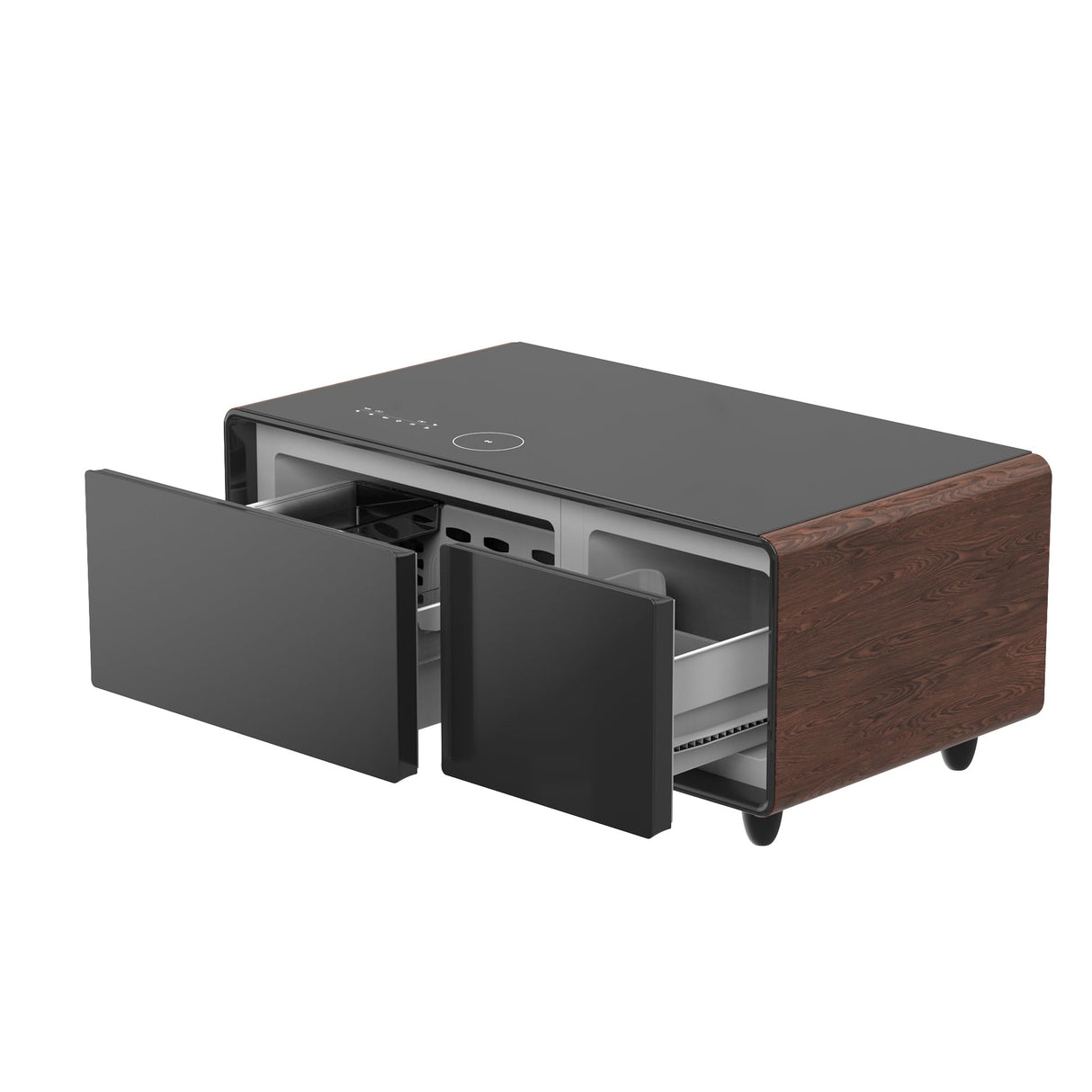 Smart Coffee Table with Built-In Fridge