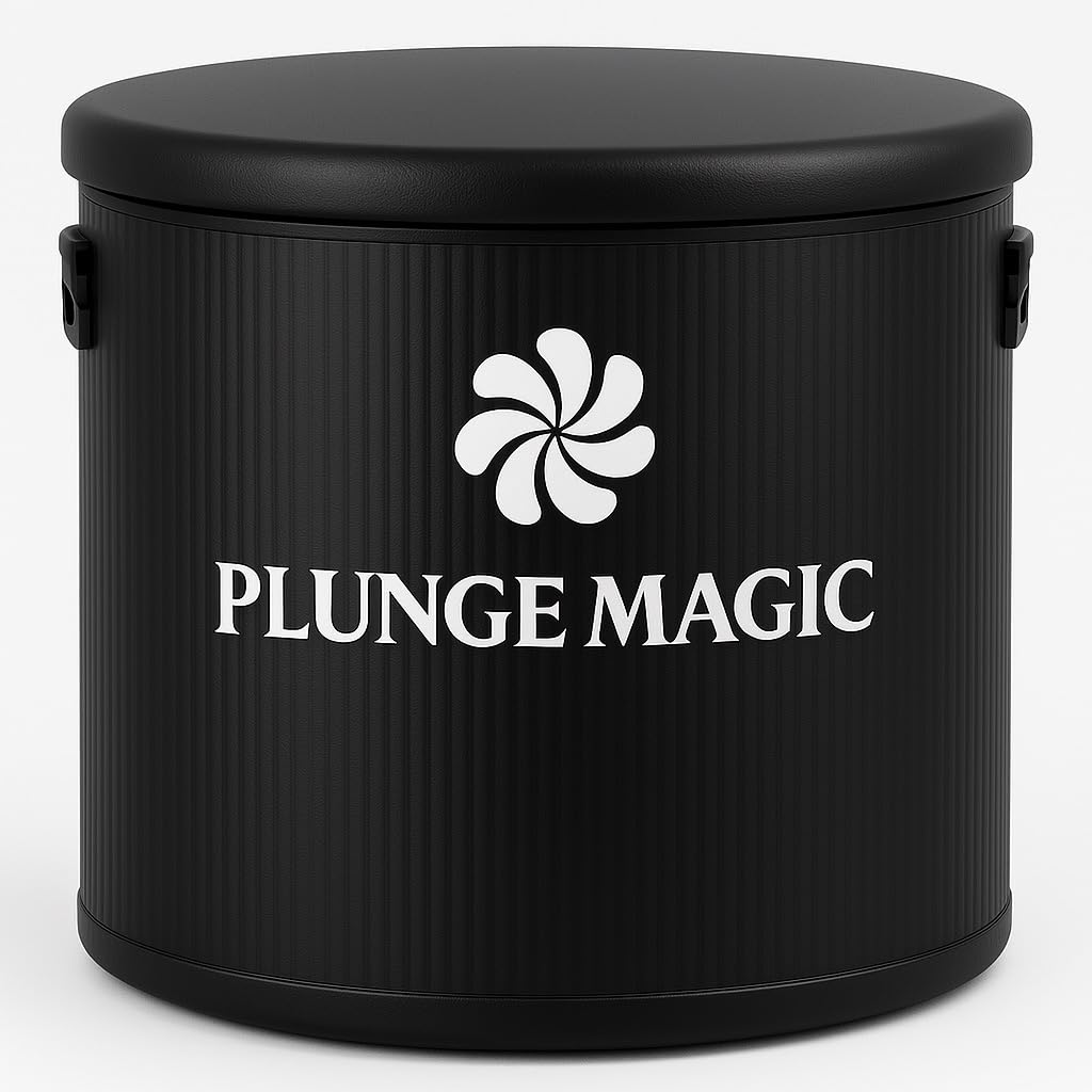 Ultimate Cold Plunge Tub Inflatable Ice Bath Tub With Cover for Athletes Portable & XXL Size Black, Water Chiller Compatible (Black-Elongated)