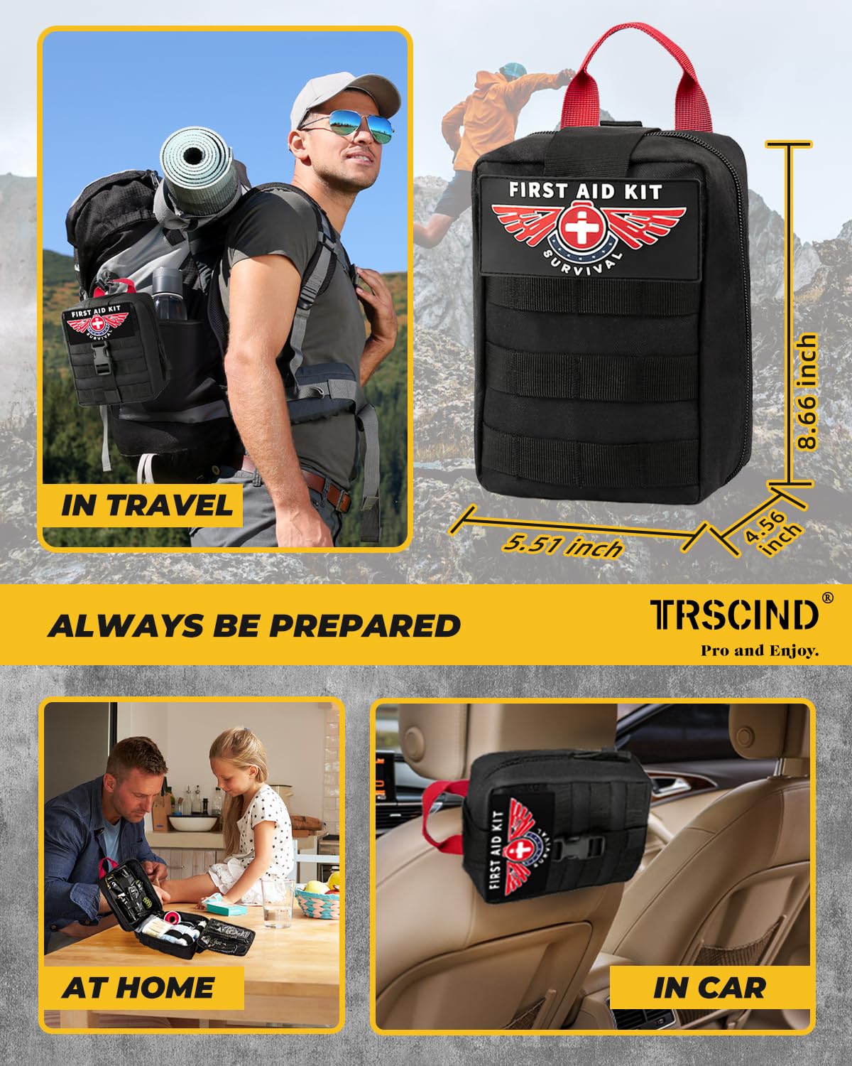 Gifts for Men Husband Dad Christmas, Survival Kit, Emergency Survival Gear and Equipment 14 in 1, Stocking Stuffers Birthday Gifts for Him Boyfriend, Hunting Fishing Camping Accessories, Cool Gadget