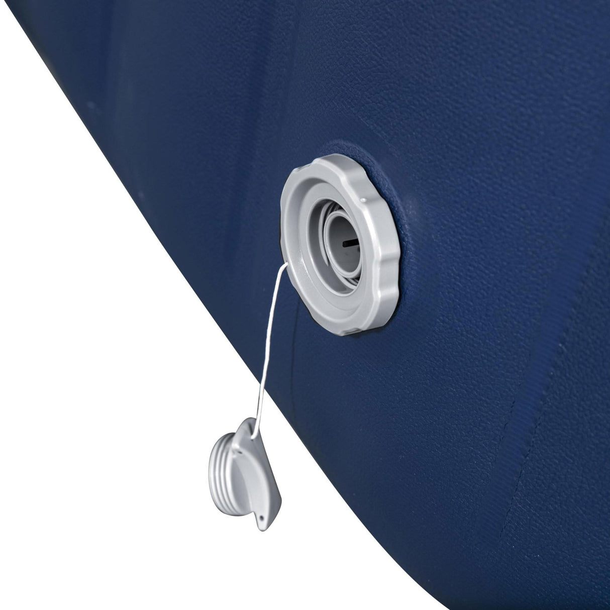 Coleman Hawaii AirJet Large Square 4 to 6 Person Inflatable Hot Tub Portable Outdoor Spa with 140 AirJets and EnergySense Cover, Grey