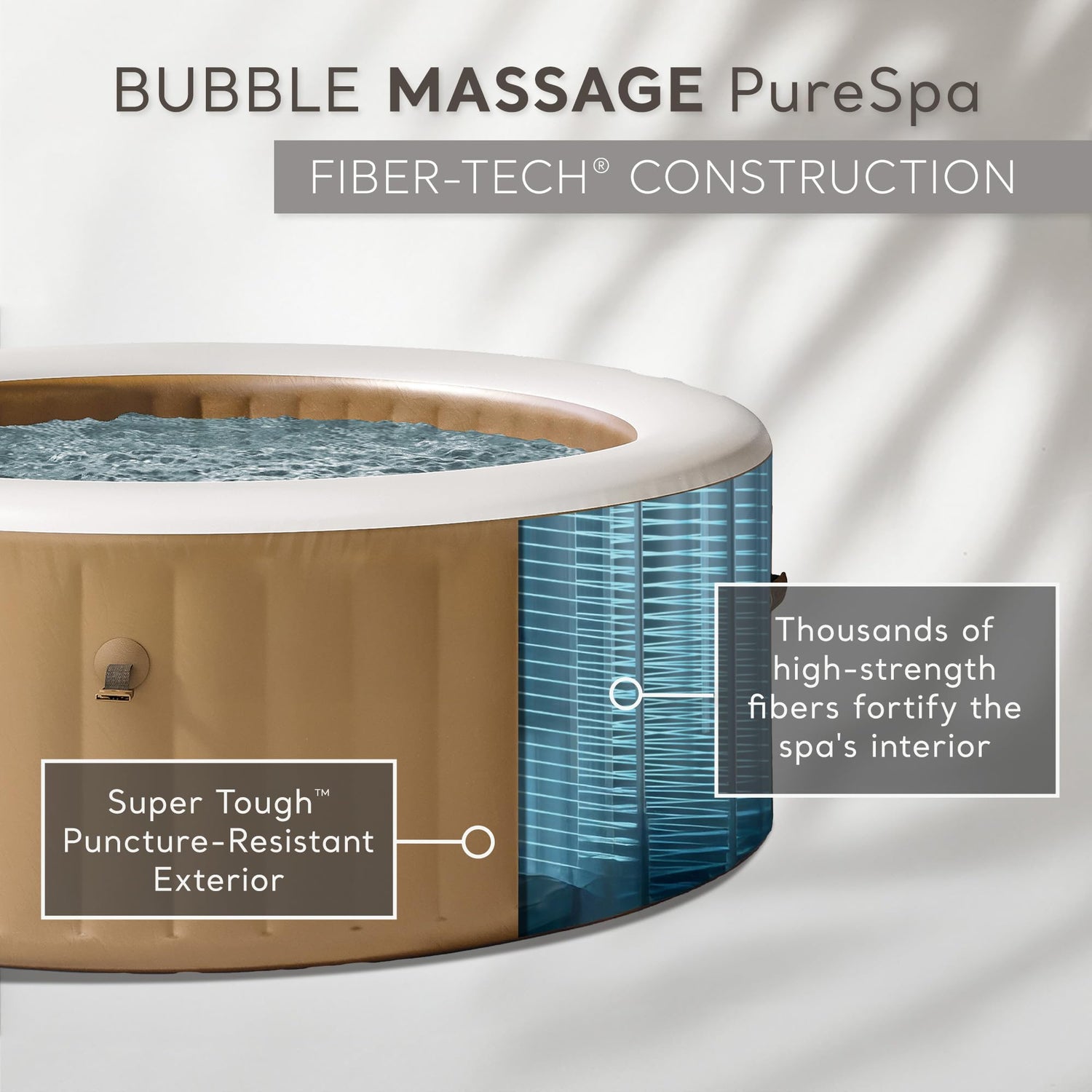 INTEX 28425EH PureSpa Bubble Massage Spa Set Outdoor Inflatable Portable Hot Tub, Includes Energy Efficient Spa Cover, Saltwater System Ready, 4 Person, 77in x 28in