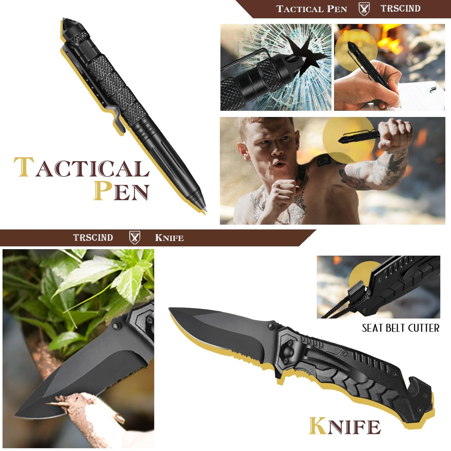 Gifts for Men Husband Dad Christmas, Survival Kit, Emergency Survival Gear and Equipment 14 in 1, Stocking Stuffers Birthday Gifts for Him Boyfriend, Hunting Fishing Camping Accessories, Cool Gadget
