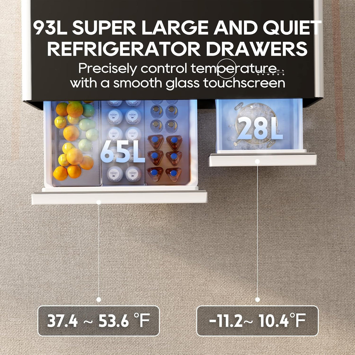 Smart Coffee Table with Built-In Fridge