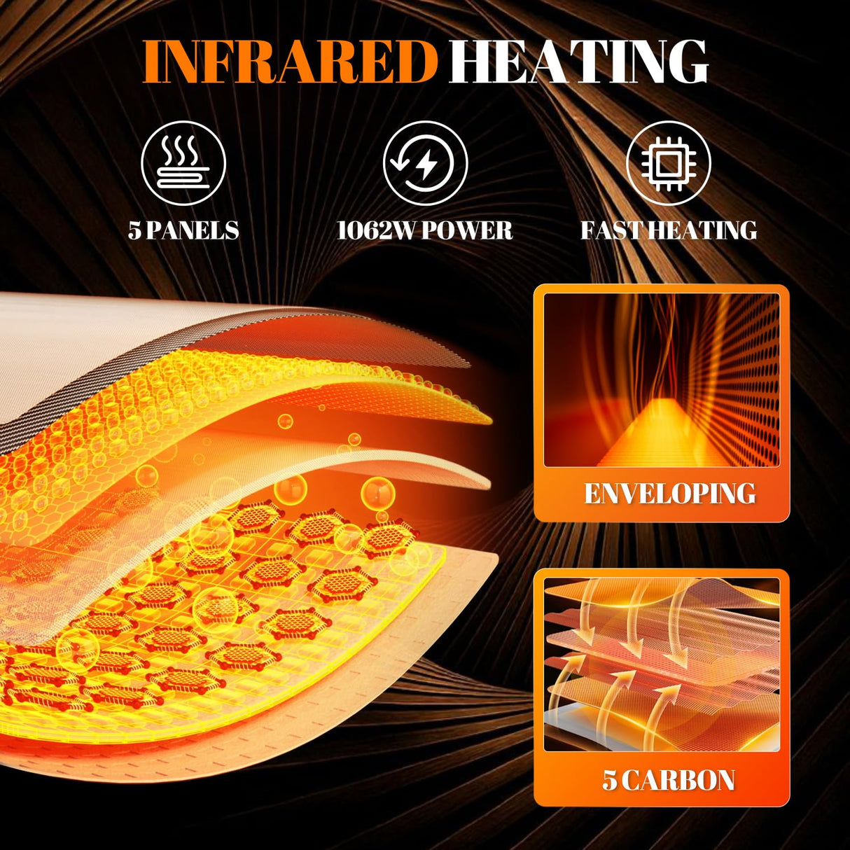 Far Infrared Wooden Sauna Low EMF- 2 Person Personal Sauna for Home Use, Full Spectrum Infrared Sauna, Dual Tempered Glass & Bluetooth Speakers - Indoor Sauna 2000W, Wood Color