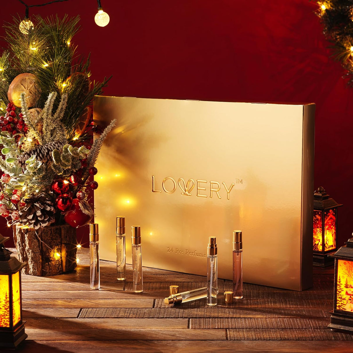 Advent Calendar 2025 Adult Women โ 24pc Perfume Gift Set for Her โ Christmas Beauty Gifts for Women, Wife, Mom, Teen Girls Floral Fragrance Sampler, Travel-Size Perfumes - Holiday Countdown Calendar