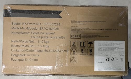 BIG HORN OUTDOORS Pizza Ovens Wood Pellet 12” Pizza Oven Cooking Pizza Maker Portable Stainless Steel Pizza Grill, Silver Portable Party use