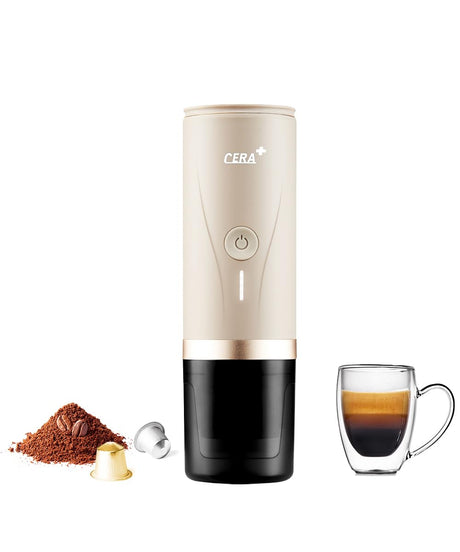 CERA+ Portable Electric Espresso Machine, Self-Heating Coffee Make