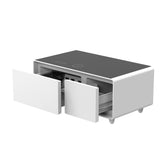 Smart Coffee Table with Built-In Fridge