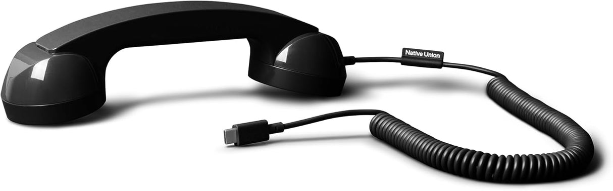 Native Union Pop Phone Retro USB-C Handset Black