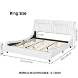 Keyluv Modern Upholstered King Bed Frame