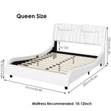 Keyluv Modern Upholstered King Bed Frame