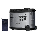 OUKITEL P2001 PLUS 2400W Portable Power Station, 2048Wh Large Capacity Solar Generator with 200W Solar Panel,LiFePO4 (LFP) Battery, AC/DC BMS Emergency Power Station for Home Backup, Camping
