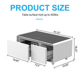 Smart Coffee Table with Built-In Fridge