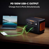 Jackery Solar Generator 1000 v2 with 200W Solar Panel,1070Wh Portable Power Station LiFePO4 Battery,1500W AC/100W USB-C Output, 1Hr Fast Charge for Outdoor,Off-Grid Living,RV,Emergency