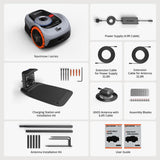 Segway Navimow i110N Robot Lawn Mower Perimeter Wire Free 1/4 Acre RTK+Vision Robotic Lawnmower, AI-Assisted Mapping, Virtual Boundary, APP Control, 58dB(A) Quiet, Multi-Zone Management