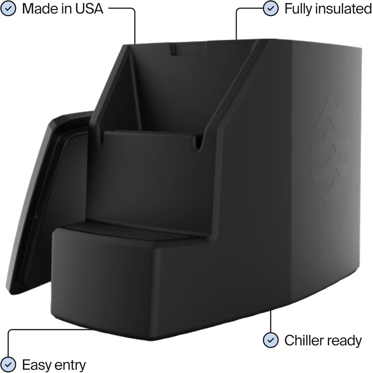 Ice Barrel Portable Ice Bath Bathtub (500 Model) - Freestanding Cold Therapy, Ice Bath for Athletes - Portable Bath Tub for Ice Plunge & Recovery - Cold Bath Plunge Tub (Charcoal Black)