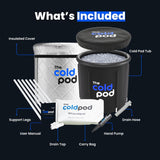 Ice Bath Tub for Athletes with Cover: 85 Gallons Cold Plunge Tub for Recovery, Multiple Layered Portable Ice Bath Plunge Pool by The Cold Pod