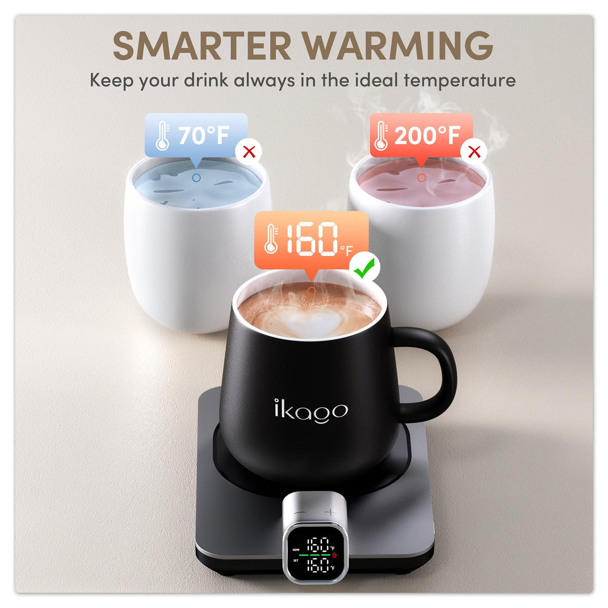 Smart Heated Coffee Mug Warmer & Mug Set