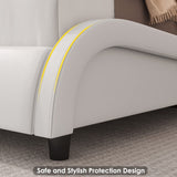 Keyluv Modern Upholstered King Bed Frame