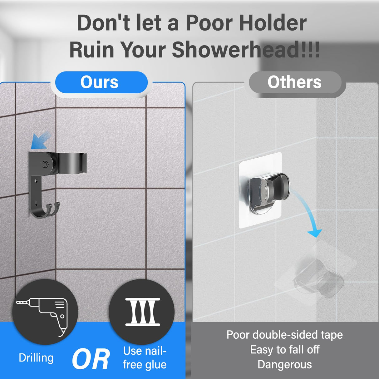 Dual Shower Head for Couples