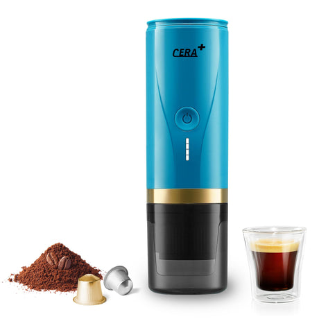 CERA+ Portable Electric Espresso Machine, Self-Heating Coffee Make