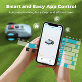 Robotic Lawn Mower with App Control – Adjustable Cutting Height, Auto-Charging, Obstacle Detection & Smart Scheduling – Ideal for Lawns up to 1/8 Acre