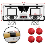 2 Player Basketball Game, Dual Shot Over The Door