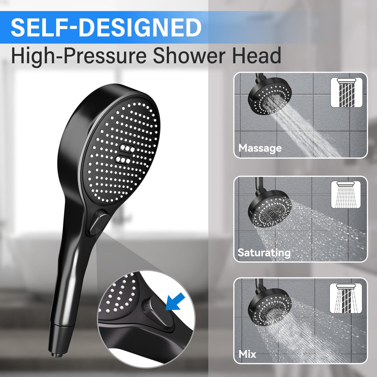 Dual Shower Head for Couples
