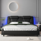 Keyluv Modern Upholstered King Bed Frame