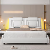 Keyluv Modern Upholstered King Bed Frame