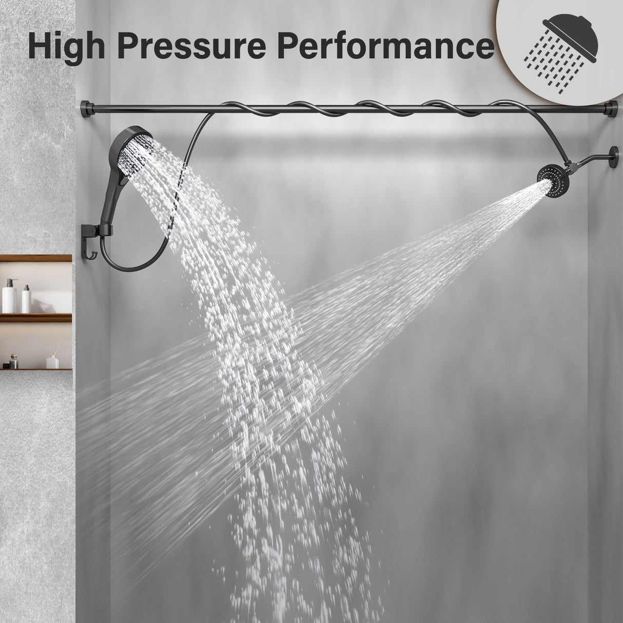 Dual Shower Head for Couples