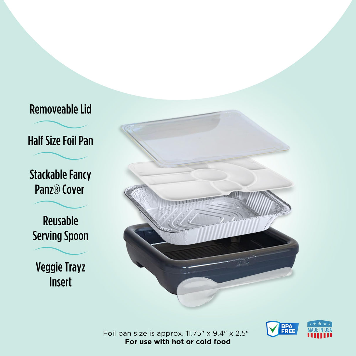 Fancy Pan Holders with Clear Lid