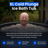 Ice Bath Tub for Athletes with Cover: 85 Gallons Cold Plunge Tub for Recovery, Multiple Layered Portable Ice Bath Plunge Pool by The Cold Pod