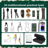 Advent Calendar Survival Kits for Men - 24 Days Christmas Countdown Calendar Emergency Survival Gears Gift for Teen Adult, 2025 Xmas Cool Gadgets for Outdoor Camping Fishing Hunting Adventure