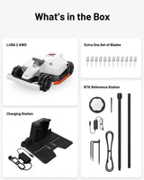 LUBA 2 AWD 5000X Robot Lawn Mower with 4G, All-Wheel-Drive for 80% Slope, Perimeter Wire Free for 1.25 Acres, UltraSense AI Vision & RTK Auto-Mapping, 1.0"-2.7" Adjustable Cutting Height