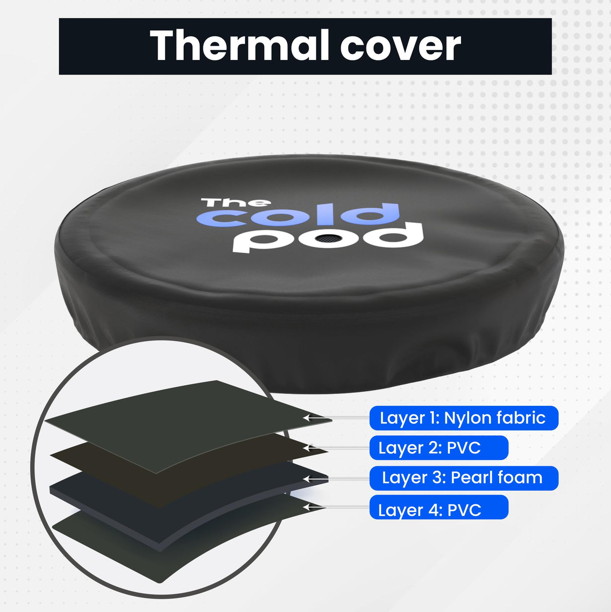 Ice Bath Tub for Athletes with Cover: 85 Gallons Cold Plunge Tub for Recovery, Multiple Layered Portable Ice Bath Plunge Pool by The Cold Pod