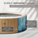 INTEX 28425EH PureSpa Bubble Massage Spa Set Outdoor Inflatable Portable Hot Tub, Includes Energy Efficient Spa Cover, Saltwater System Ready, 4 Person, 77in x 28in