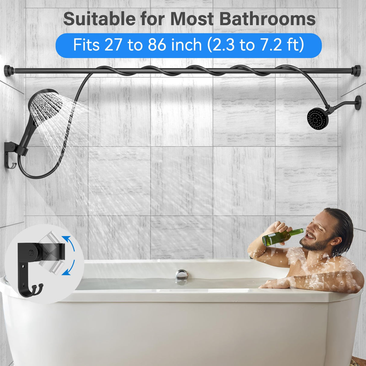 Dual Shower Head for Couples