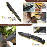 Gifts for Men Husband Dad Christmas, Survival Kit, Emergency Survival Gear and Equipment 14 in 1, Stocking Stuffers Birthday Gifts for Him Boyfriend, Hunting Fishing Camping Accessories, Cool Gadget