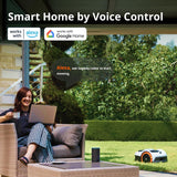 Segway Navimow i110N Robot Lawn Mower Perimeter Wire Free 1/4 Acre RTK+Vision Robotic Lawnmower, AI-Assisted Mapping, Virtual Boundary, APP Control, 58dB(A) Quiet, Multi-Zone Management