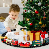 SpringFlower Christmas Train Set, Train Under Christmas Tree, Electric Train Toy for Boys and Girls, Train Toy with Light Smoke and Sound, Christmas Train Gifts for 3 4 5 6 7 8+ Year Old Kids