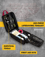 Gifts for Men Husband Dad Christmas, Survival Kit, Emergency Survival Gear and Equipment 14 in 1, Stocking Stuffers Birthday Gifts for Him Boyfriend, Hunting Fishing Camping Accessories, Cool Gadget