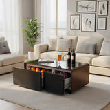 Smart Coffee Table with Built-In Fridge