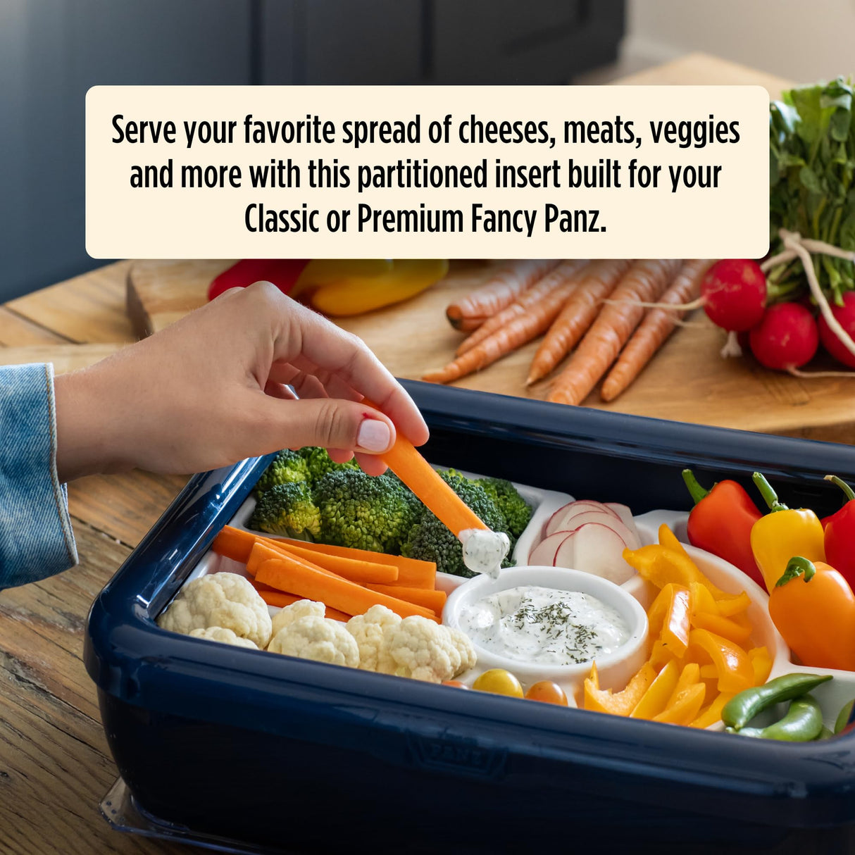 Fancy Pan Holders with Clear Lid