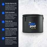 Ice Bath Tub for Athletes with Cover: 85 Gallons Cold Plunge Tub for Recovery, Multiple Layered Portable Ice Bath Plunge Pool by The Cold Pod