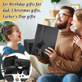 Mimorou 13 Pcs Birthday Gifts for Men Thank You Gift Baskets 12 oz Stainless Steel Tumbler Leather Toiletry Bag for Him Valentine Christmas for Dad, Boyfriend, Husband, Brother
