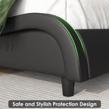 Keyluv Modern Upholstered King Bed Frame