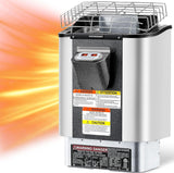 Mxmoonant Sauna Heater, 9KW 220V Electric Sauna Heaters Built-in Digital Control Sauna Stove Dry Steam Sauna Bath for Home Hotel Spa Max. 460 Cu.ft with Sauna Hygrothermograph