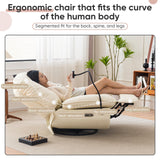 Yeashoo ™ Oversized Electric Recliner with USB Ports, 270° Swivel