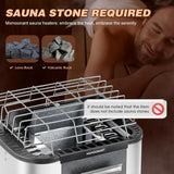 Mxmoonant Sauna Heater, 9KW 220V Electric Sauna Heaters Built-in Digital Control Sauna Stove Dry Steam Sauna Bath for Home Hotel Spa Max. 460 Cu.ft with Sauna Hygrothermograph